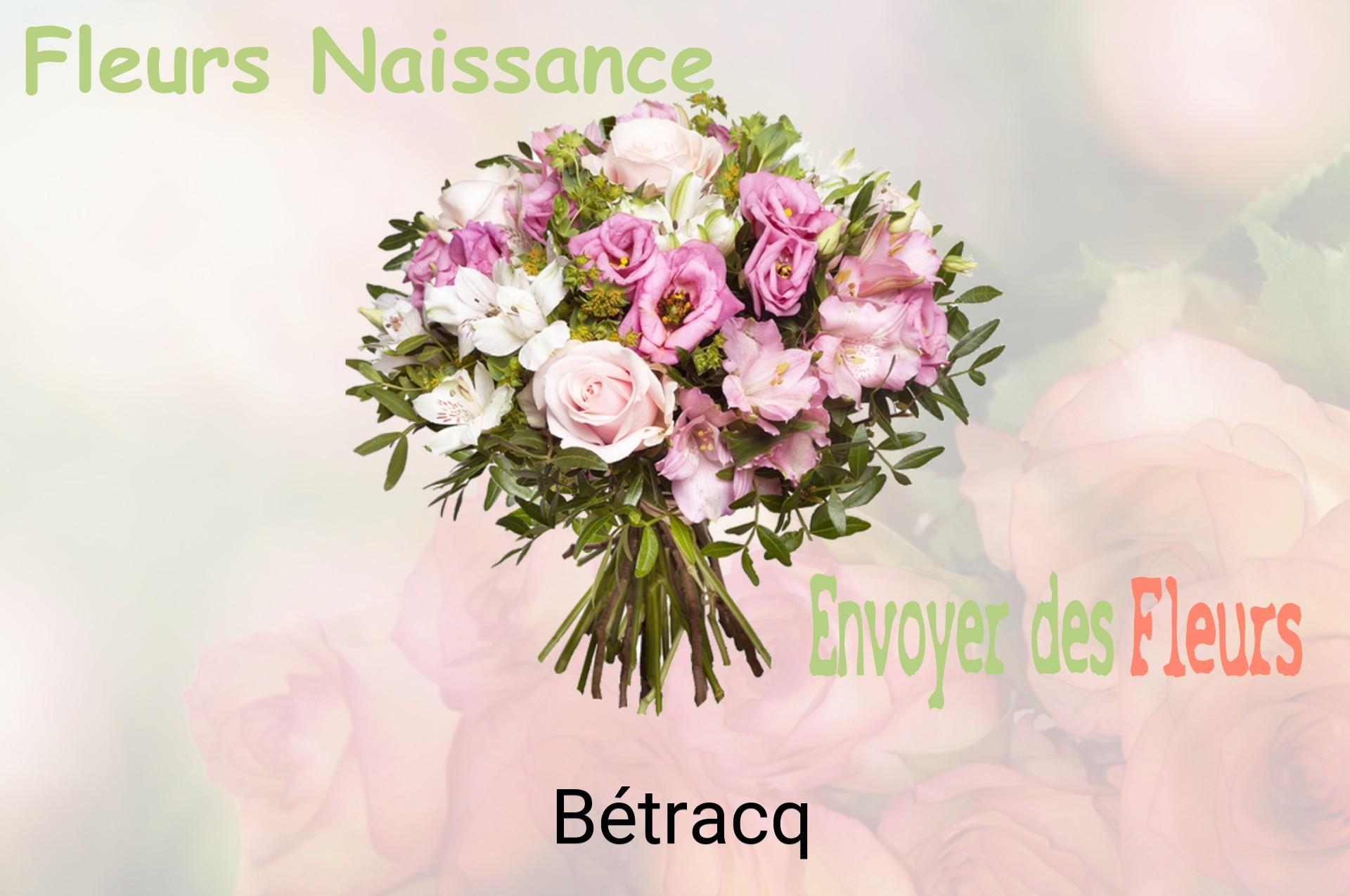 Bouquet de fleurs de naissance livré à Bétracq